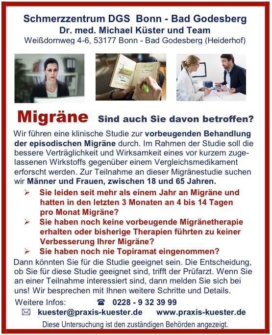 Schmerzen Bonn Dr Michael Kuster Schmerz Und Palliativzentrum